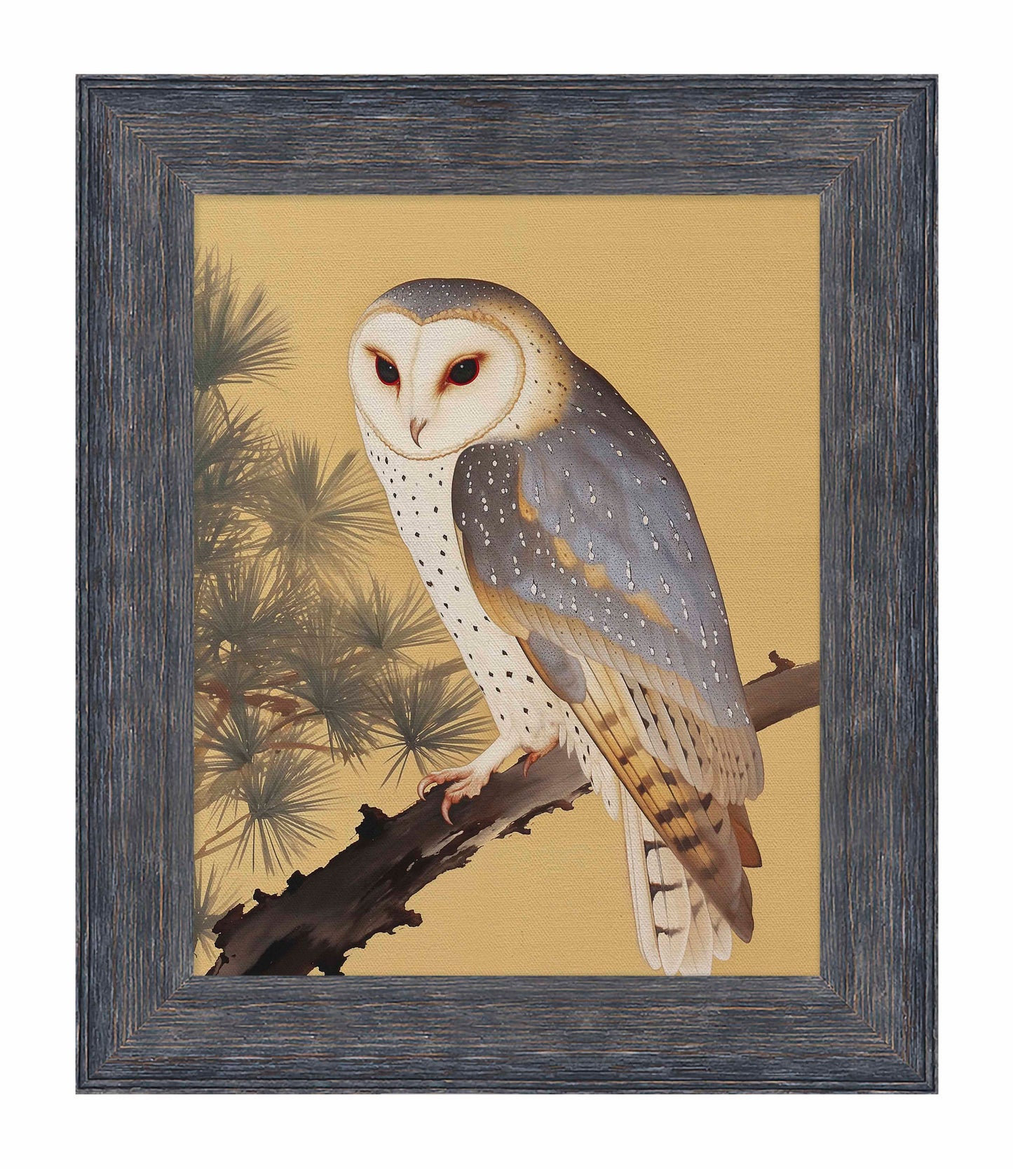 Nocturnal Whisper - Barn Owl in Pine Glade - Limited Edition Canvas