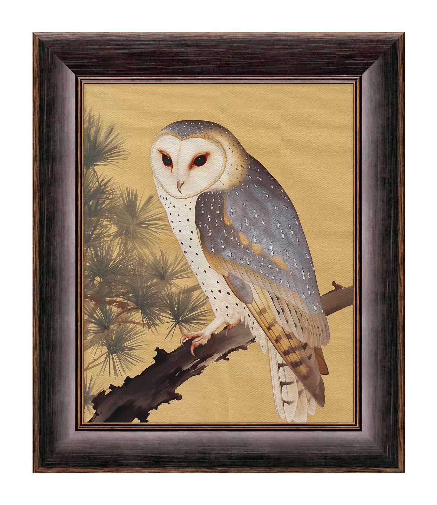 Nocturnal Whisper - Barn Owl in Pine Glade - Limited Edition Canvas