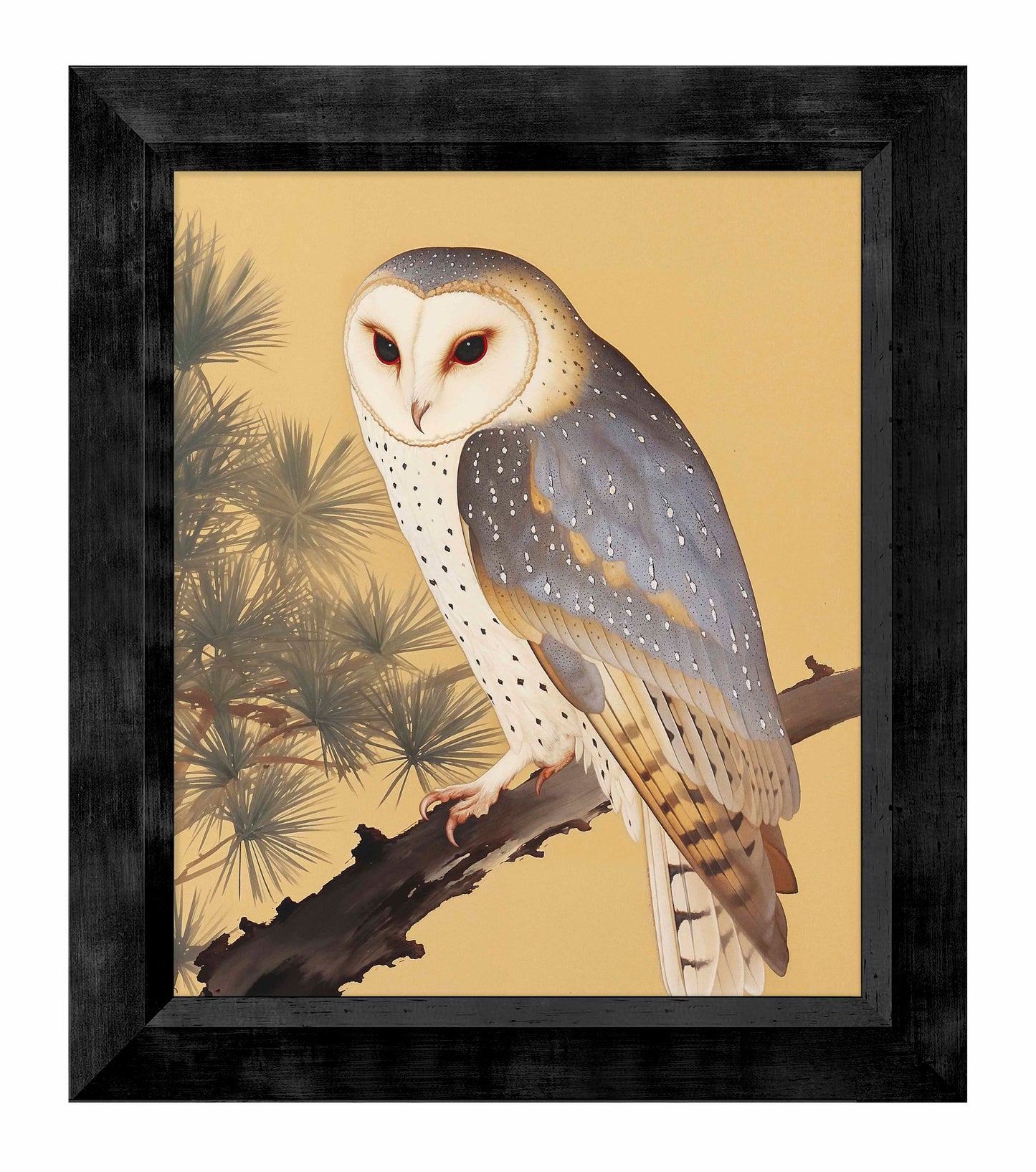 Nocturnal Whisper - Barn Owl in Pine Glade - Limited Edition Canvas
