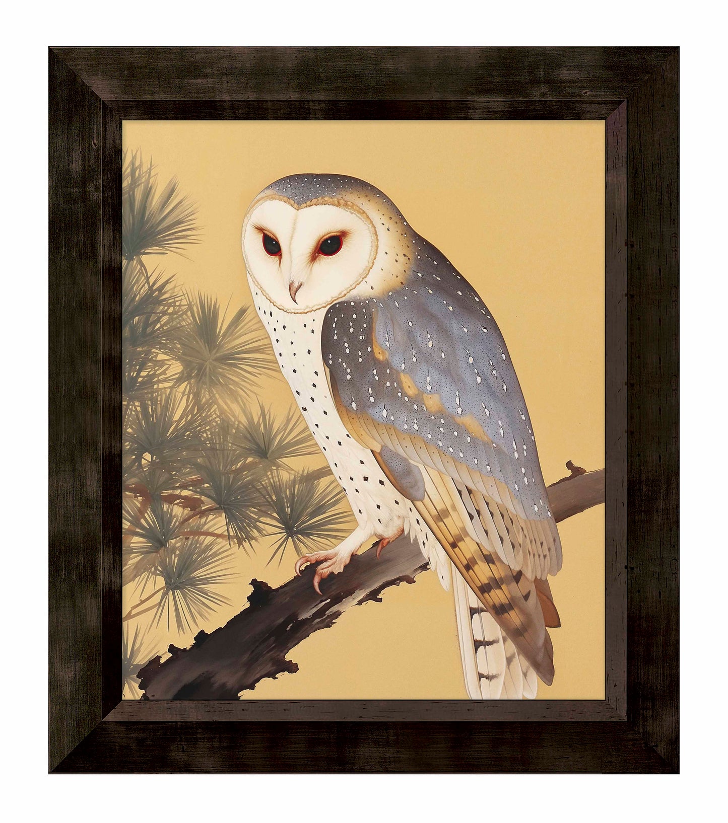 Nocturnal Whisper - Barn Owl in Pine Glade - Limited Edition Canvas