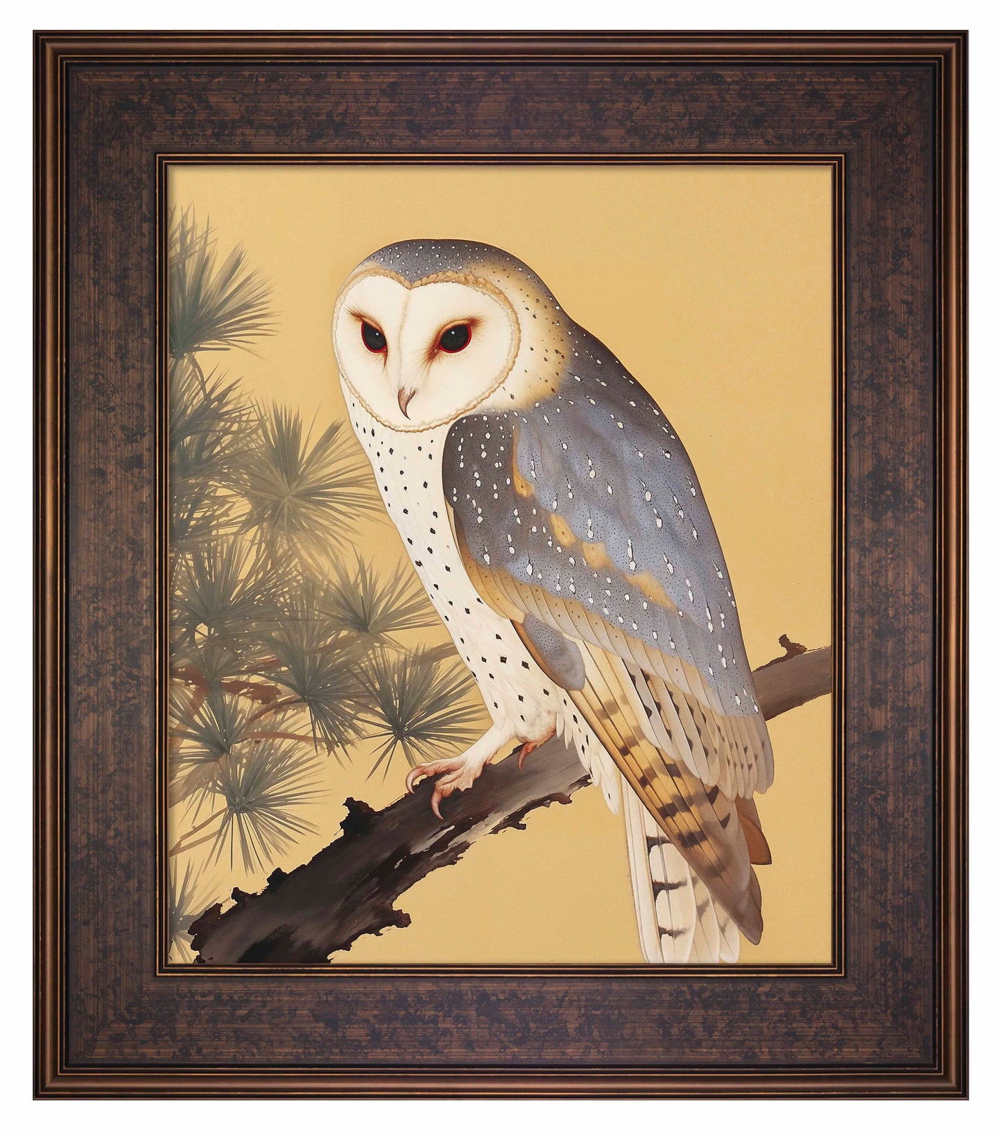 Nocturnal Whisper - Barn Owl in Pine Glade - Limited Edition Canvas