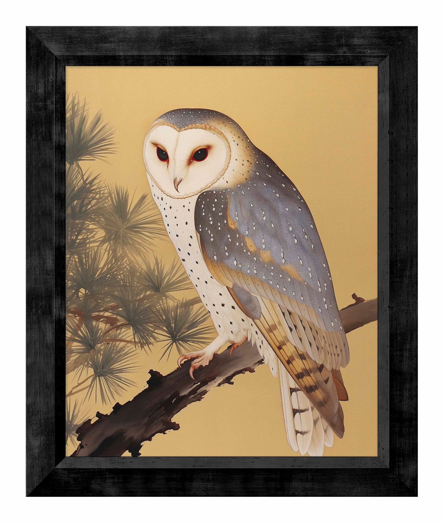 Nocturnal Whisper - Barn Owl in Pine Glade - Limited Edition Canvas