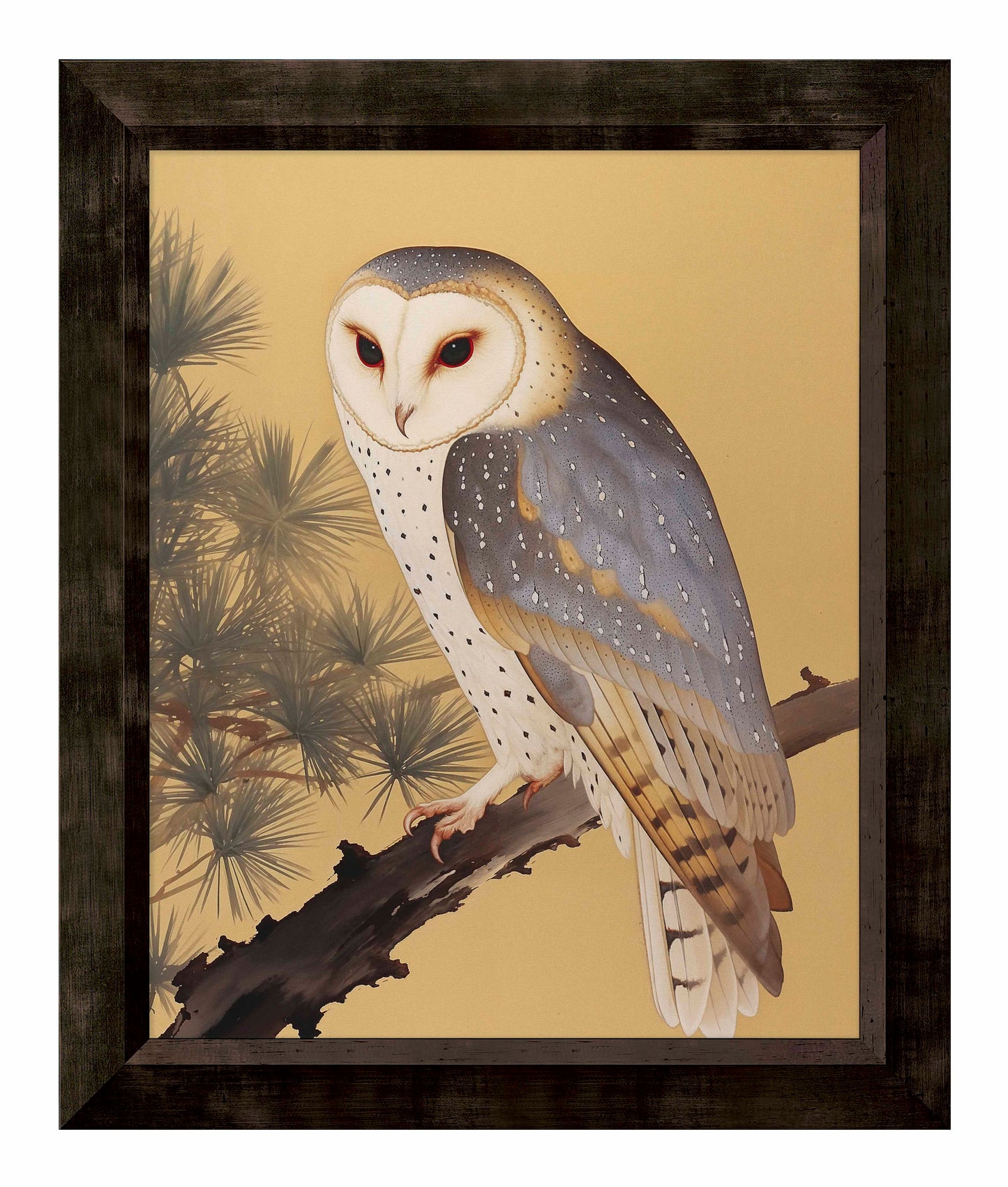 Nocturnal Whisper - Barn Owl in Pine Glade - Limited Edition Canvas