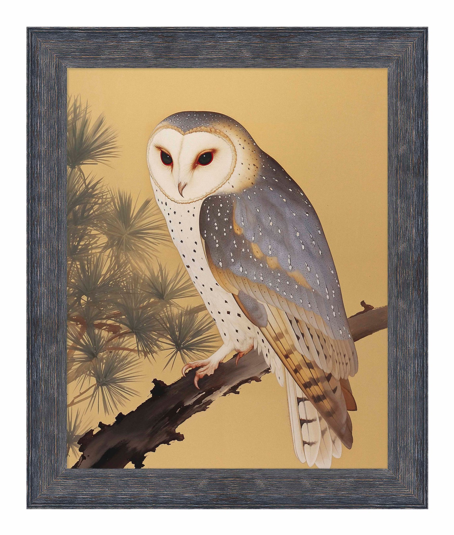 Nocturnal Whisper - Barn Owl in Pine Glade - Limited Edition Canvas
