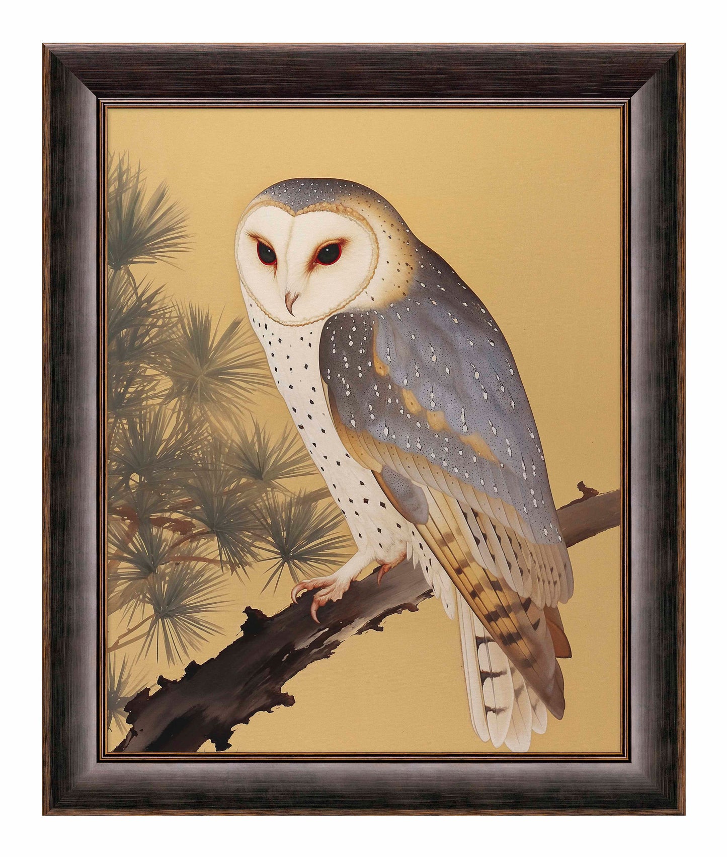 Nocturnal Whisper - Barn Owl in Pine Glade - Limited Edition Canvas