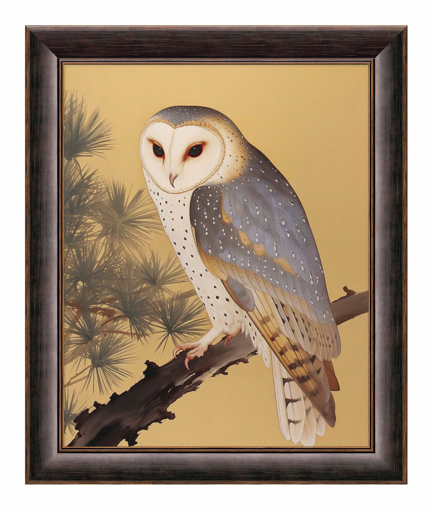 Nocturnal Whisper - Barn Owl in Pine Glade - Limited Edition Canvas