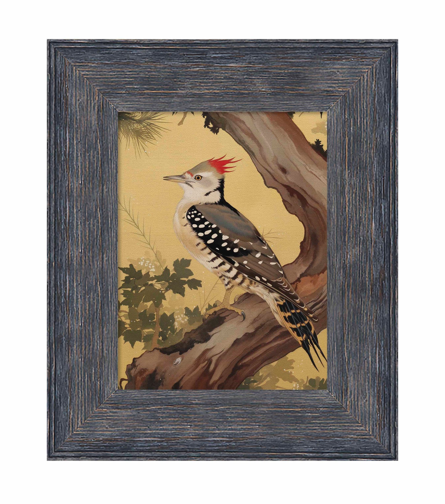 Echoes of the Forest - Woodpecker in Pine Haven - Limited Edition Canvas