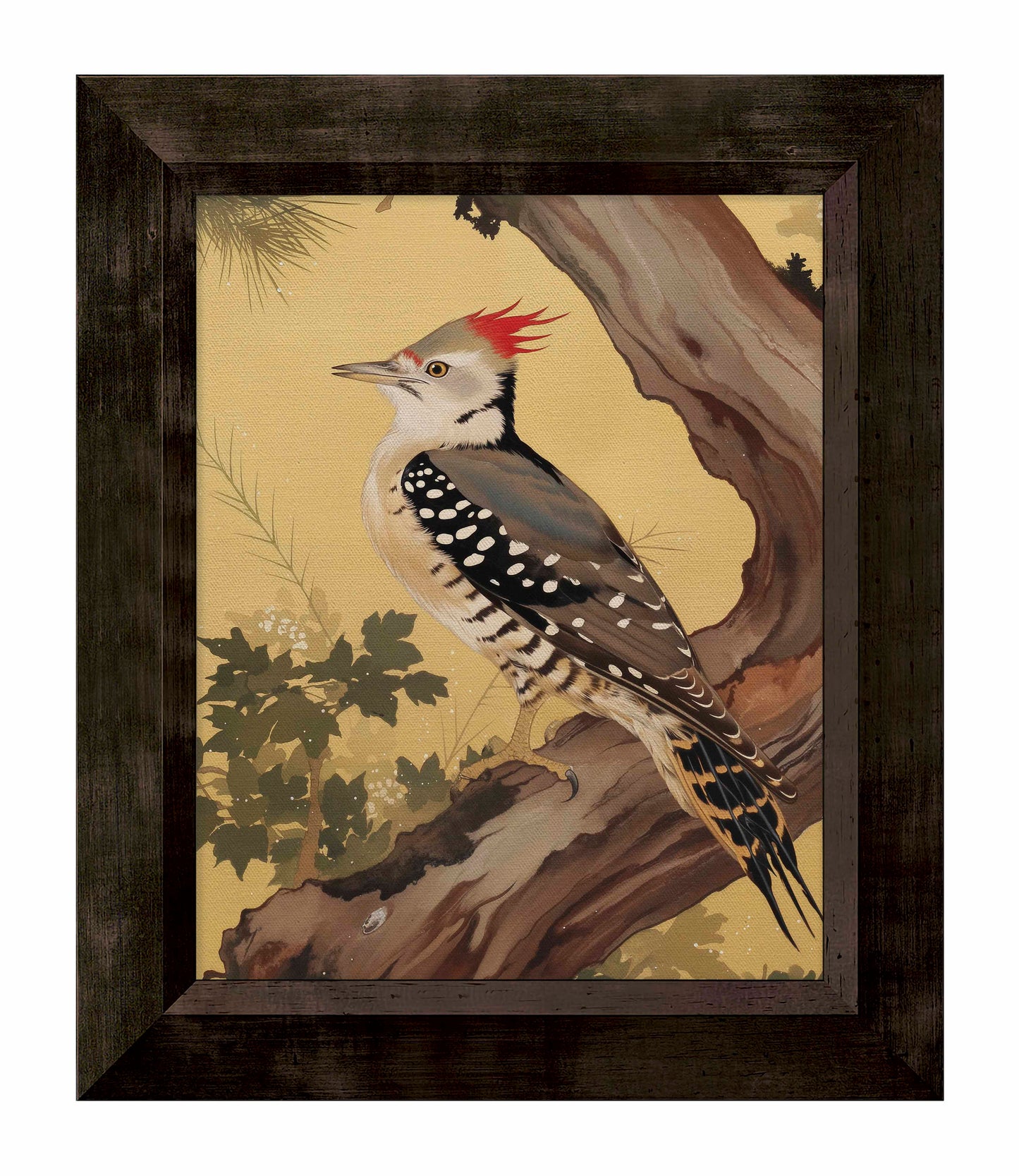 Echoes of the Forest - Woodpecker in Pine Haven - Limited Edition Canvas