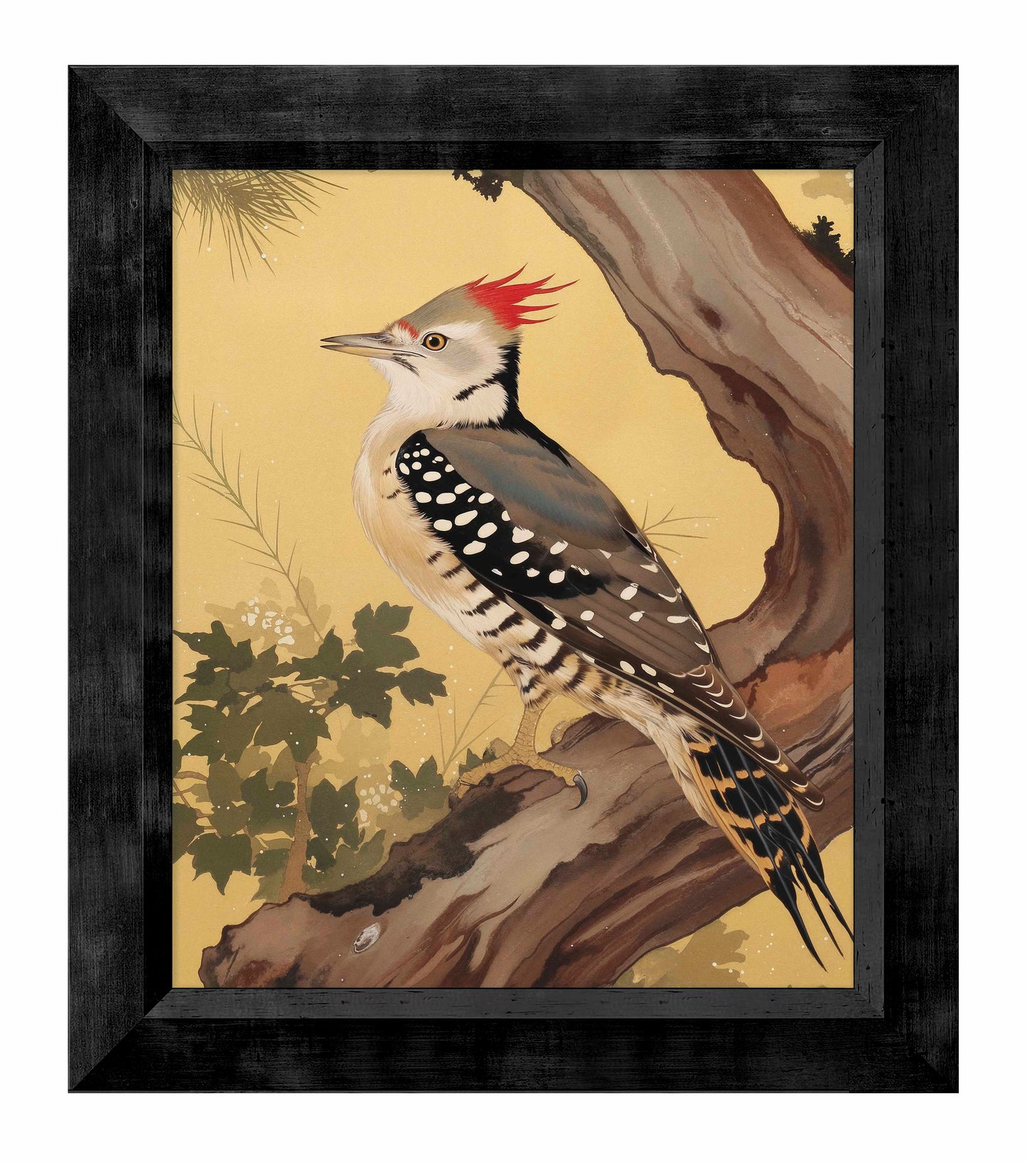 Echoes of the Forest - Woodpecker in Pine Haven - Limited Edition Canvas