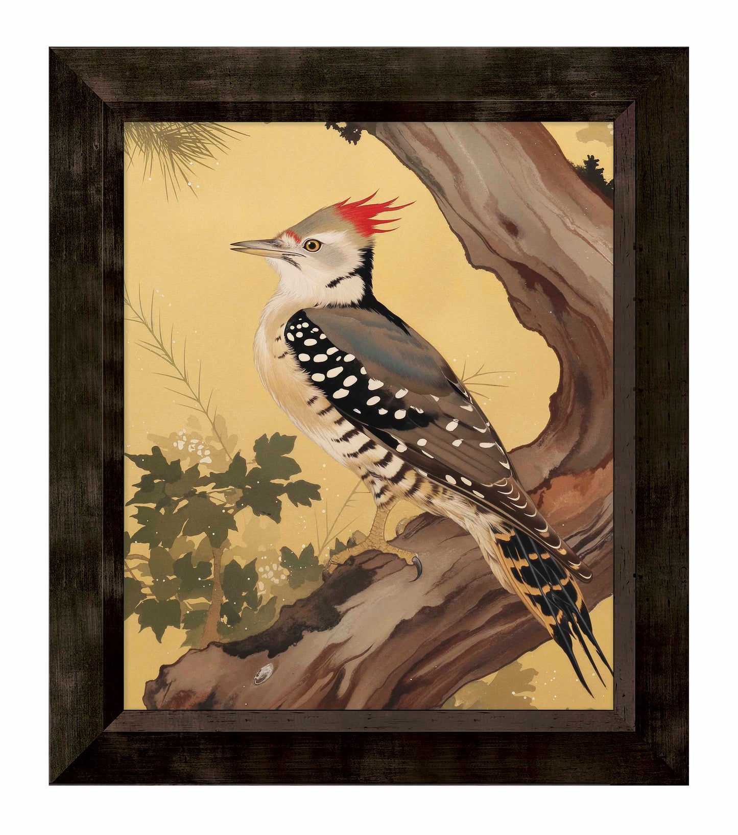 Echoes of the Forest - Woodpecker in Pine Haven - Limited Edition Canvas