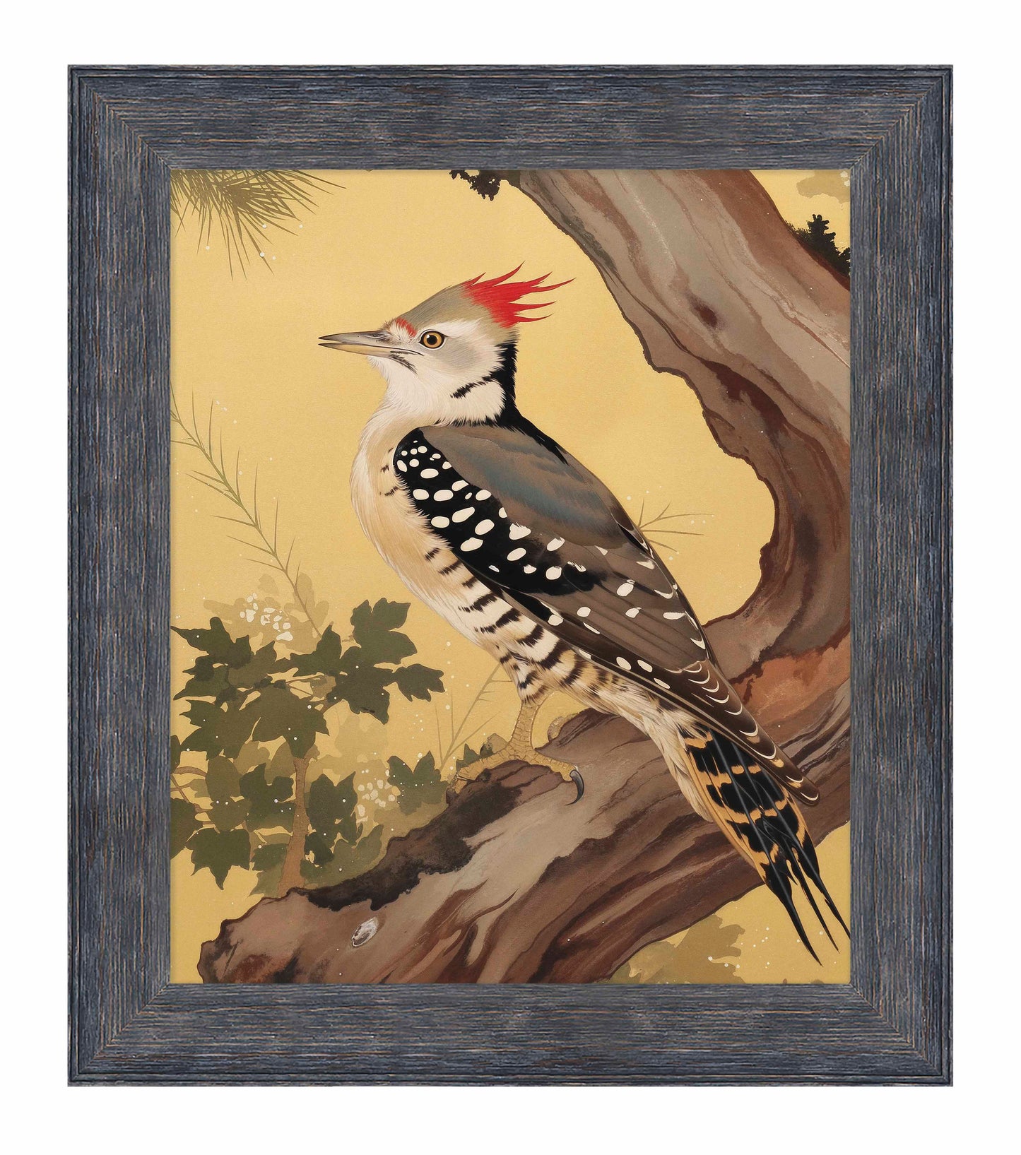 Echoes of the Forest - Woodpecker in Pine Haven - Limited Edition Canvas