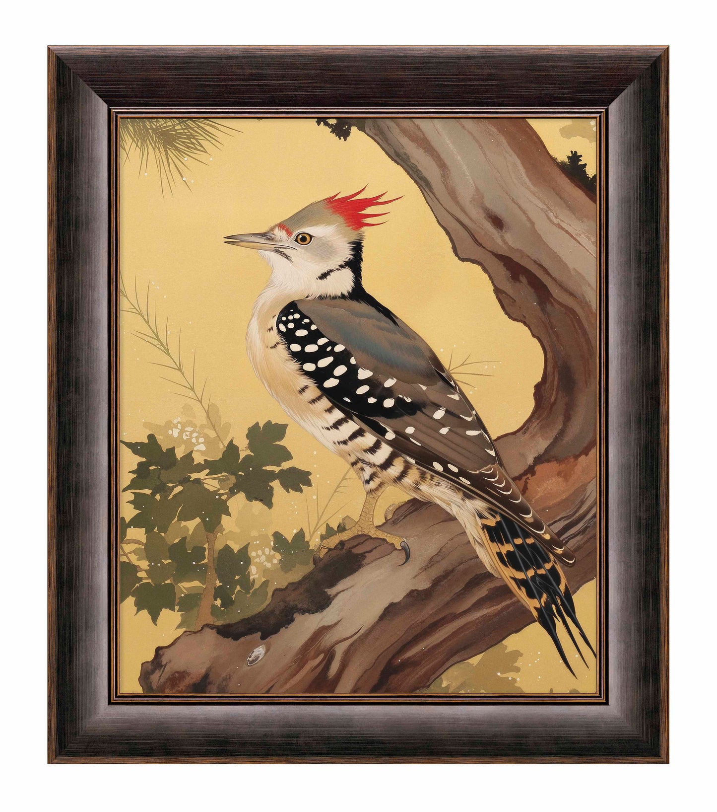 Echoes of the Forest - Woodpecker in Pine Haven - Limited Edition Canvas