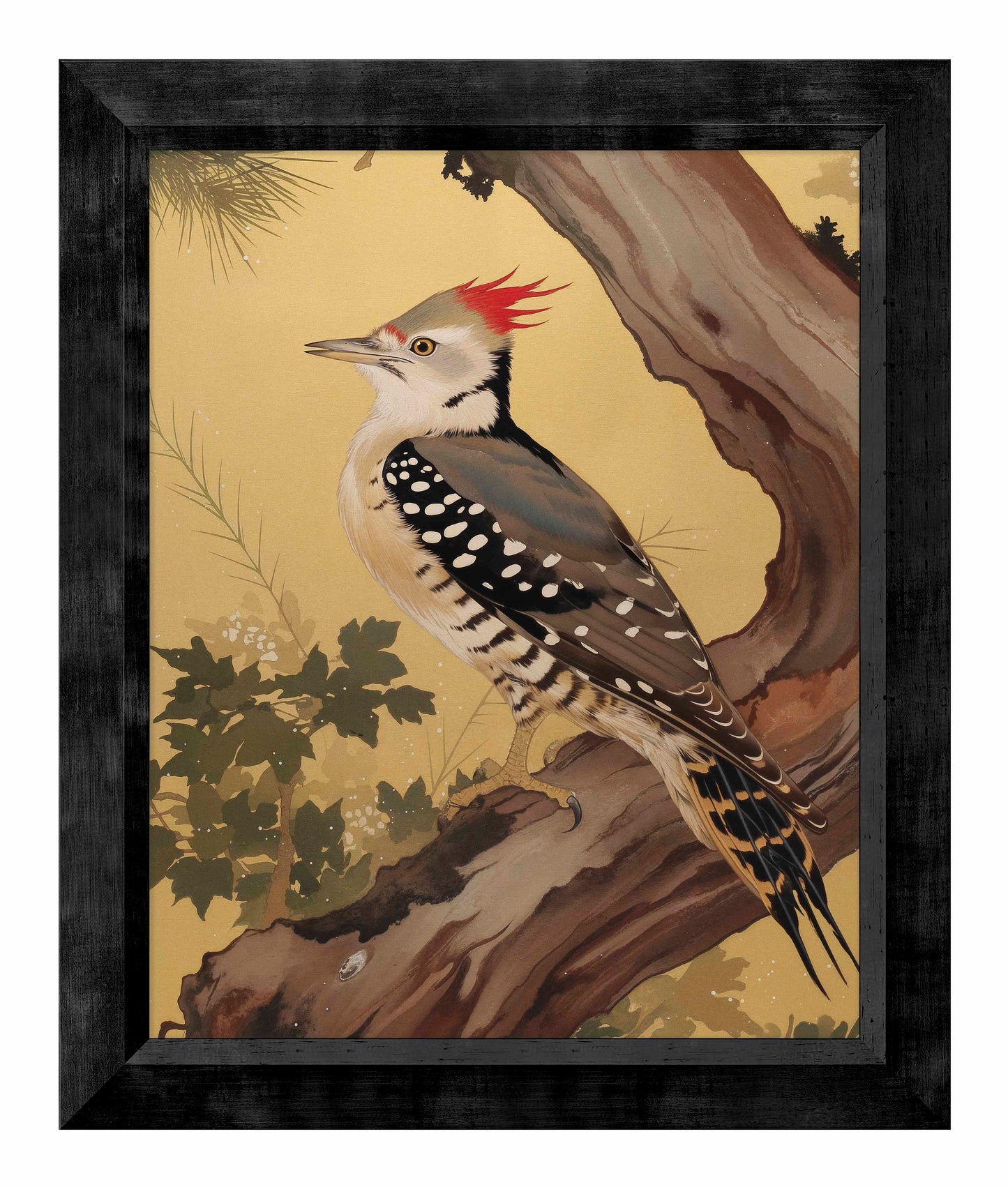 Echoes of the Forest - Woodpecker in Pine Haven - Limited Edition Canvas