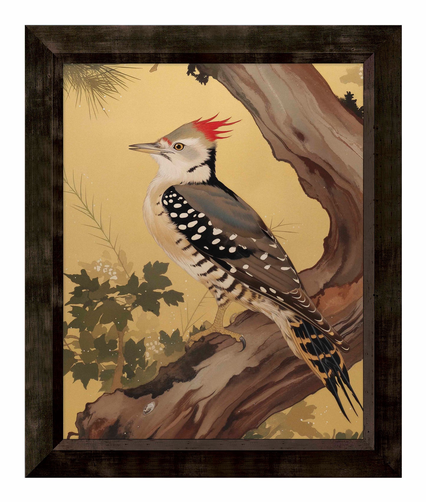 Echoes of the Forest - Woodpecker in Pine Haven - Limited Edition Canvas