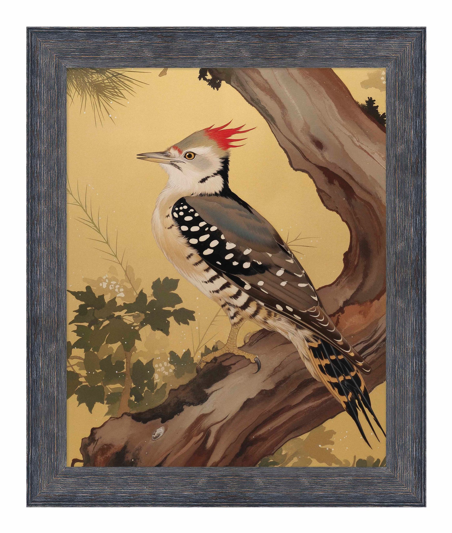 Echoes of the Forest - Woodpecker in Pine Haven - Limited Edition Canvas