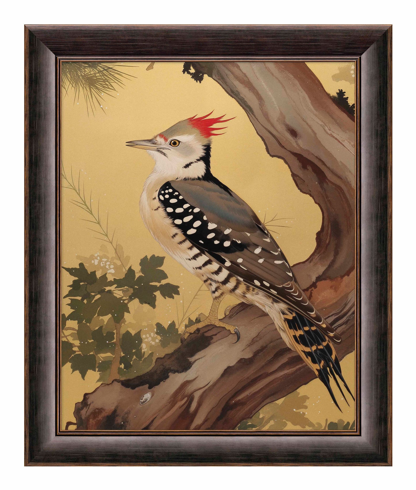 Echoes of the Forest - Woodpecker in Pine Haven - Limited Edition Canvas