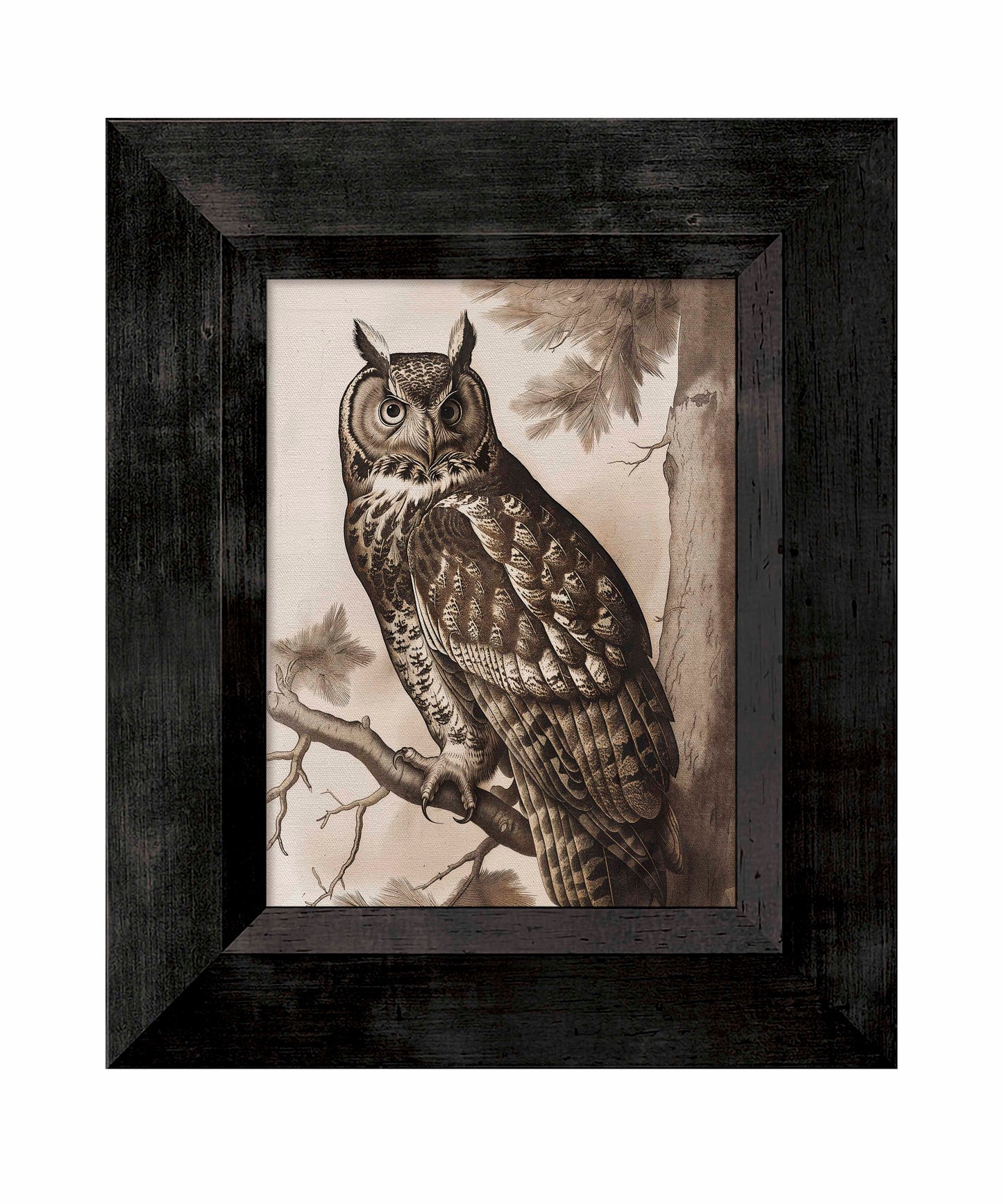 Silent Guardian - Great Horned Owl - Limited Edition Canvas