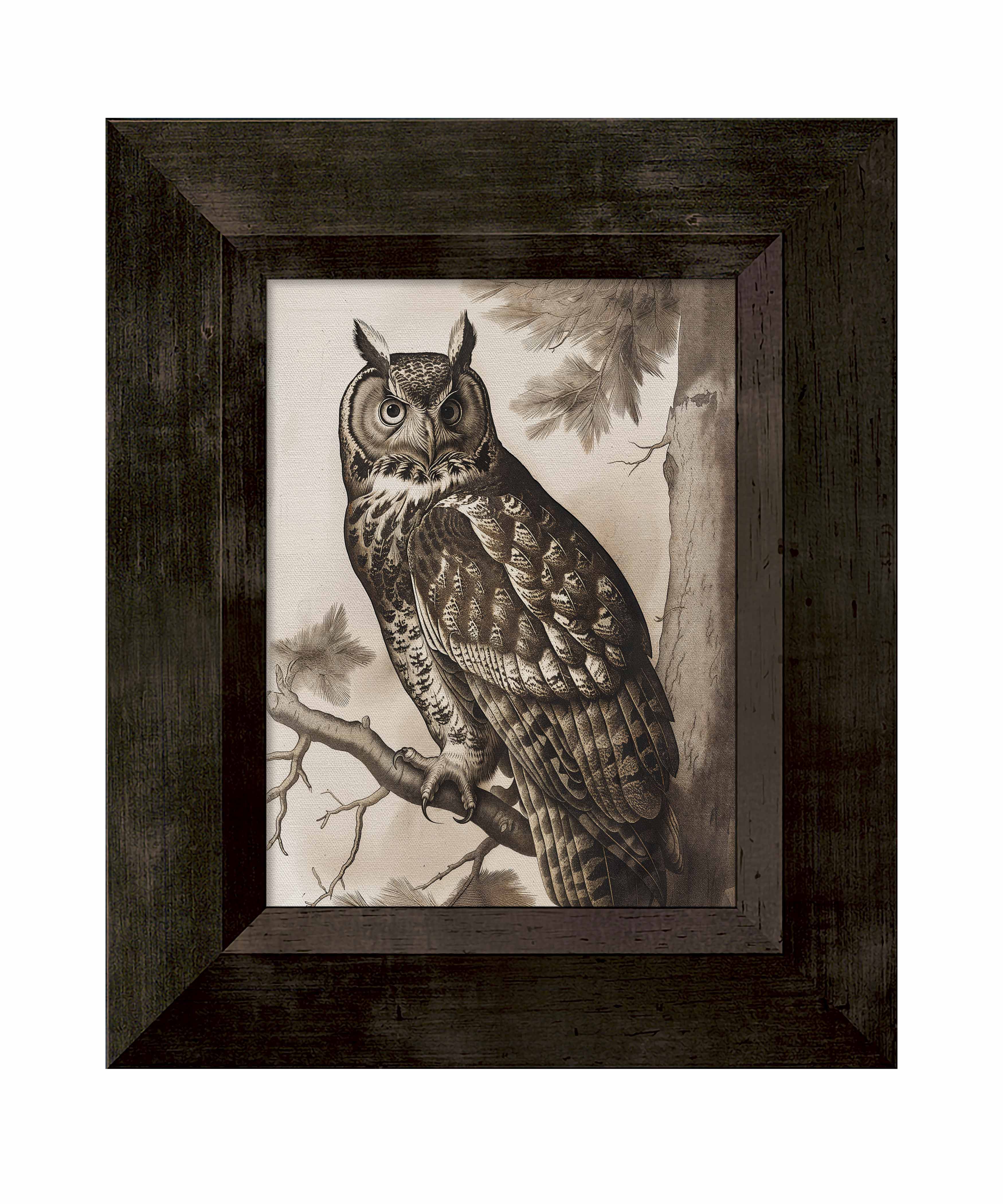 Silent Guardian - Great Horned Owl - Limited Edition Canvas