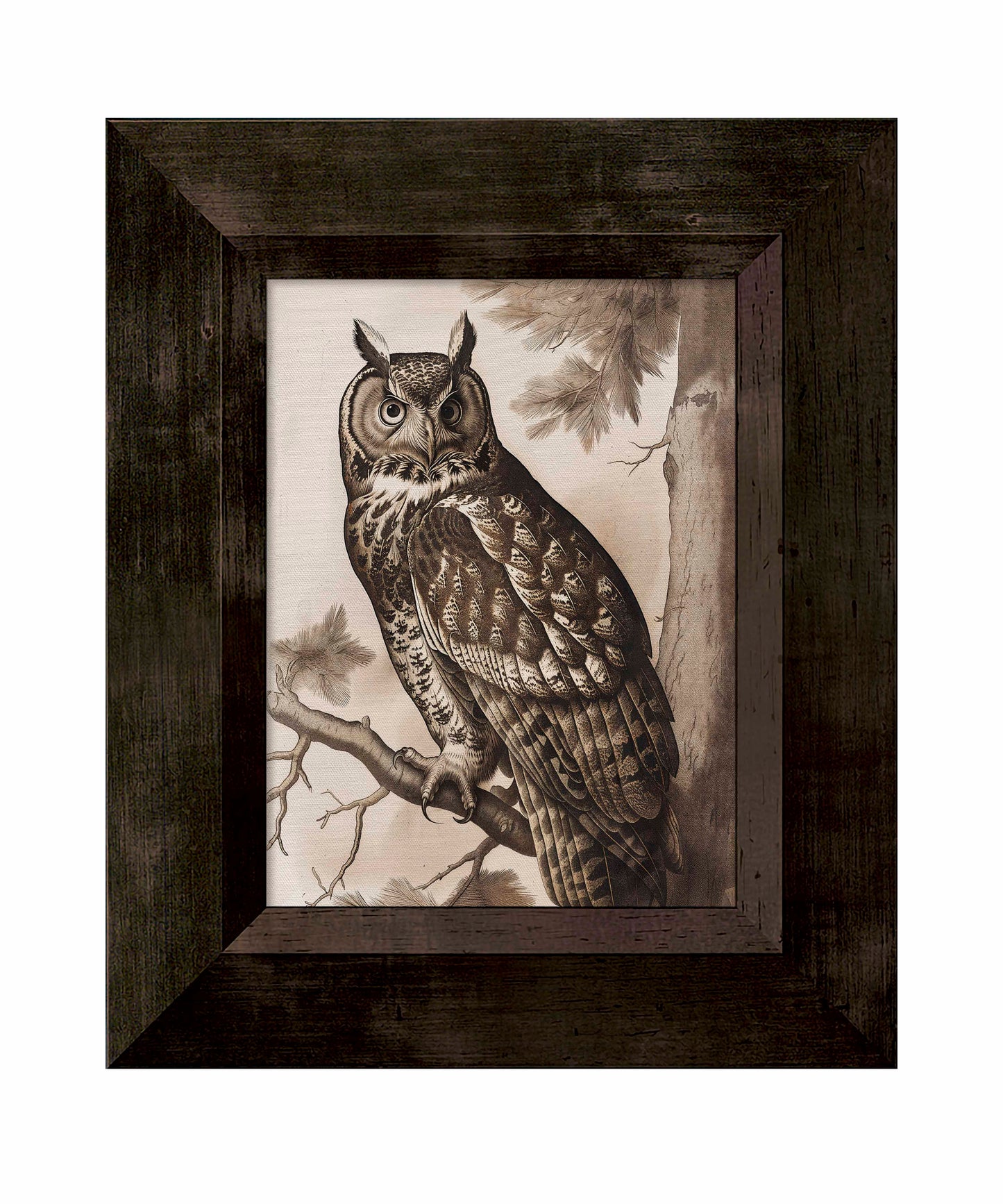 Silent Guardian - Great Horned Owl - Limited Edition Canvas