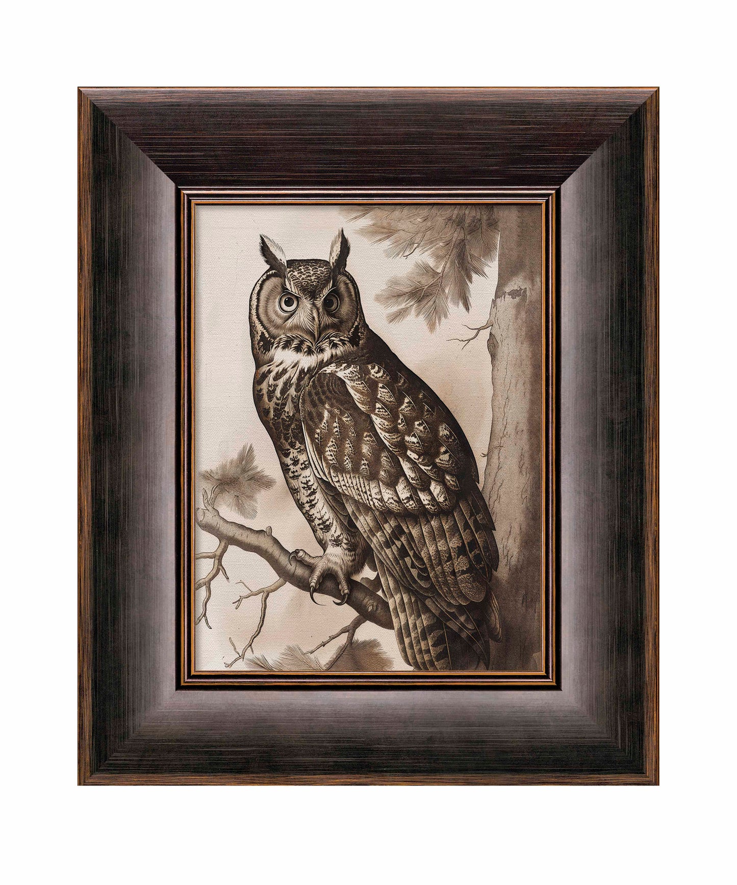 Silent Guardian - Great Horned Owl - Limited Edition Canvas