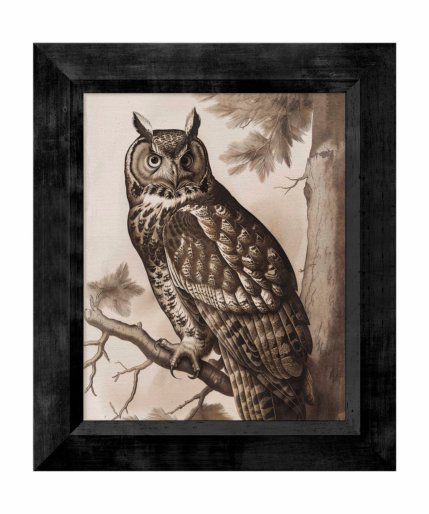 Silent Guardian - Great Horned Owl - Limited Edition Canvas