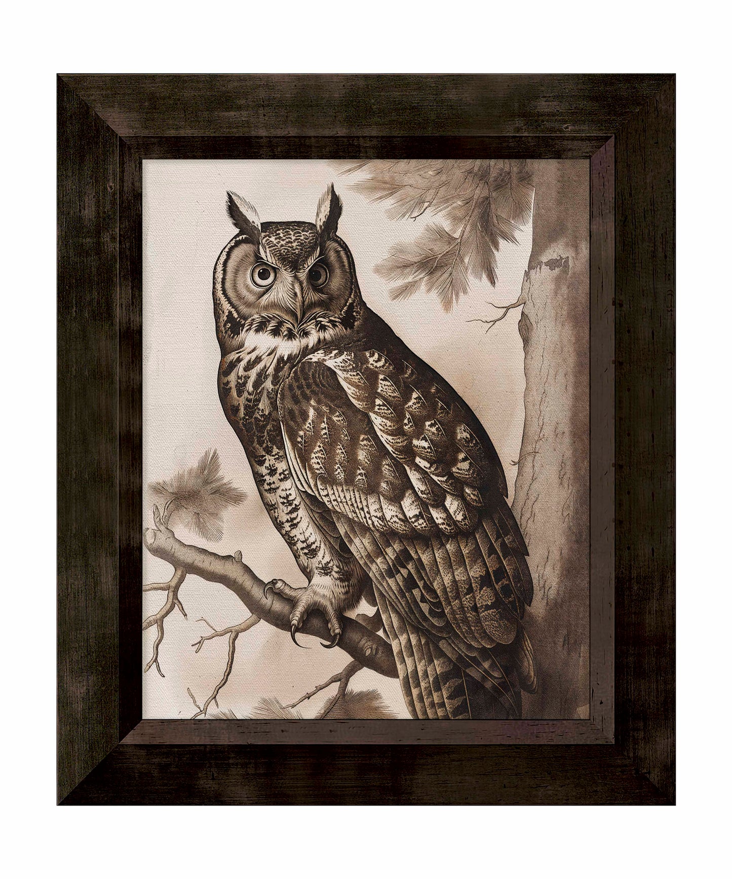 Silent Guardian - Great Horned Owl - Limited Edition Canvas