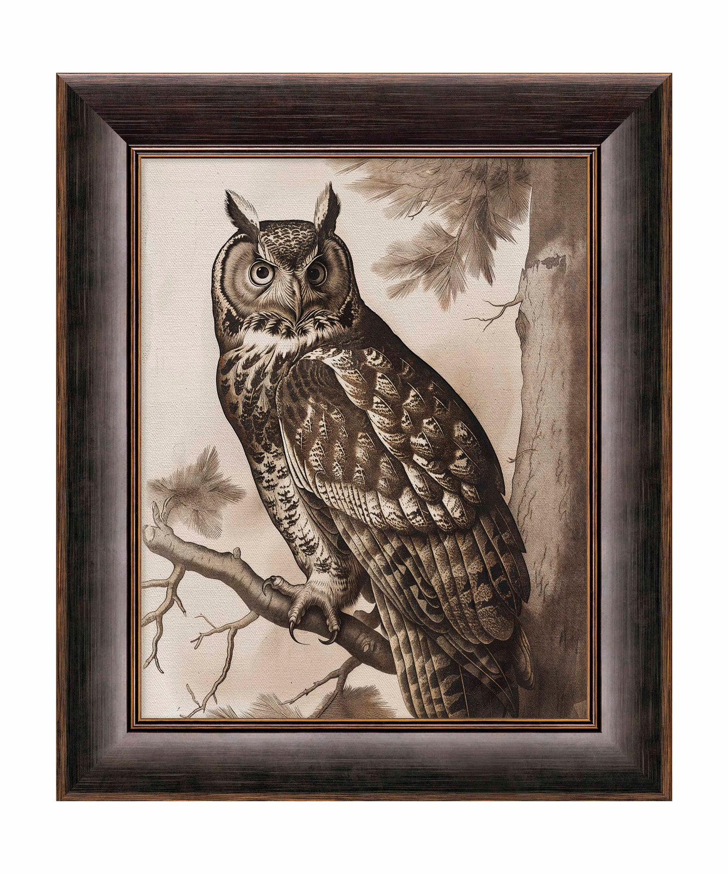 Silent Guardian - Great Horned Owl - Limited Edition Canvas