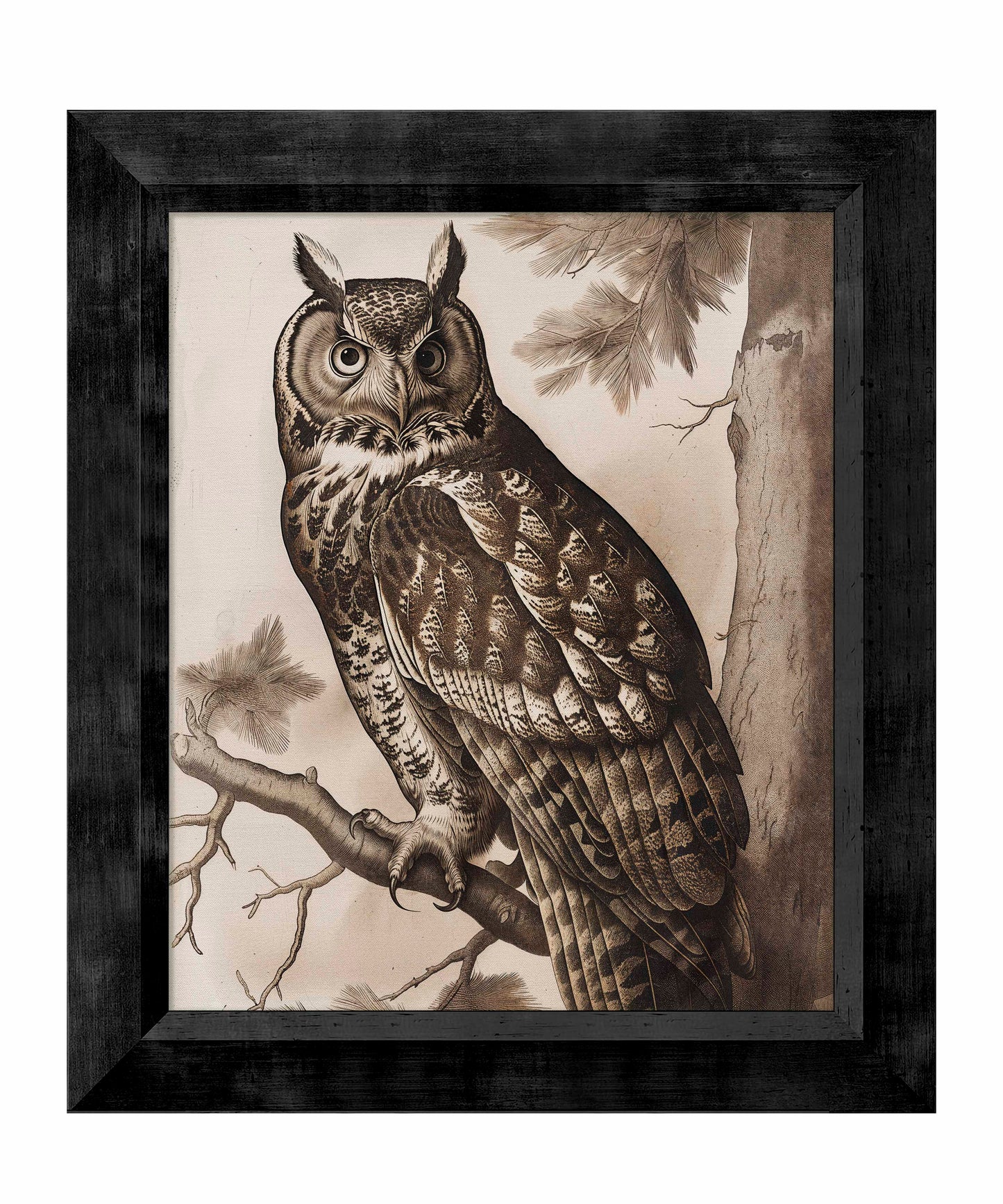 Silent Guardian - Great Horned Owl - Limited Edition Canvas