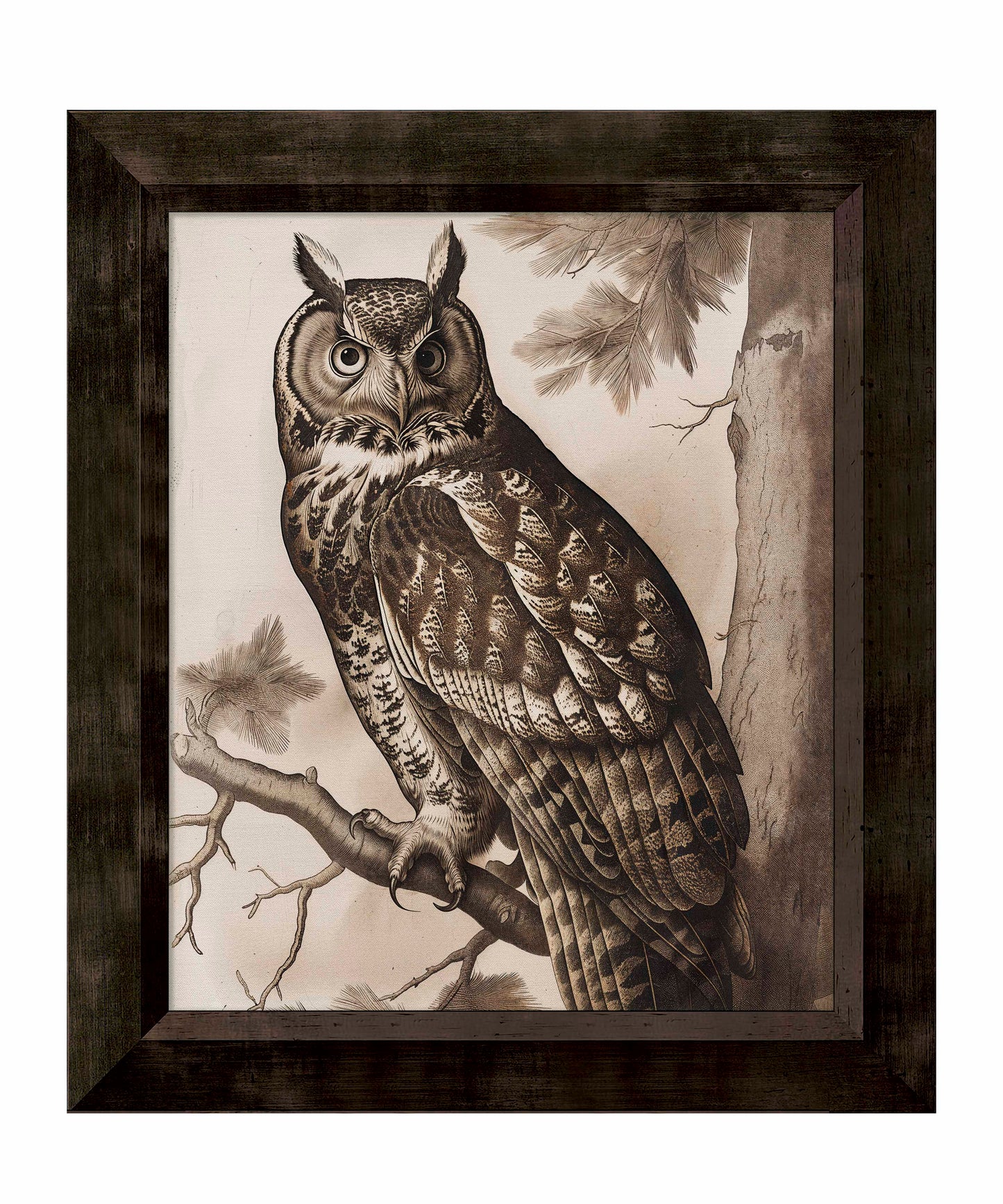 Silent Guardian - Great Horned Owl - Limited Edition Canvas