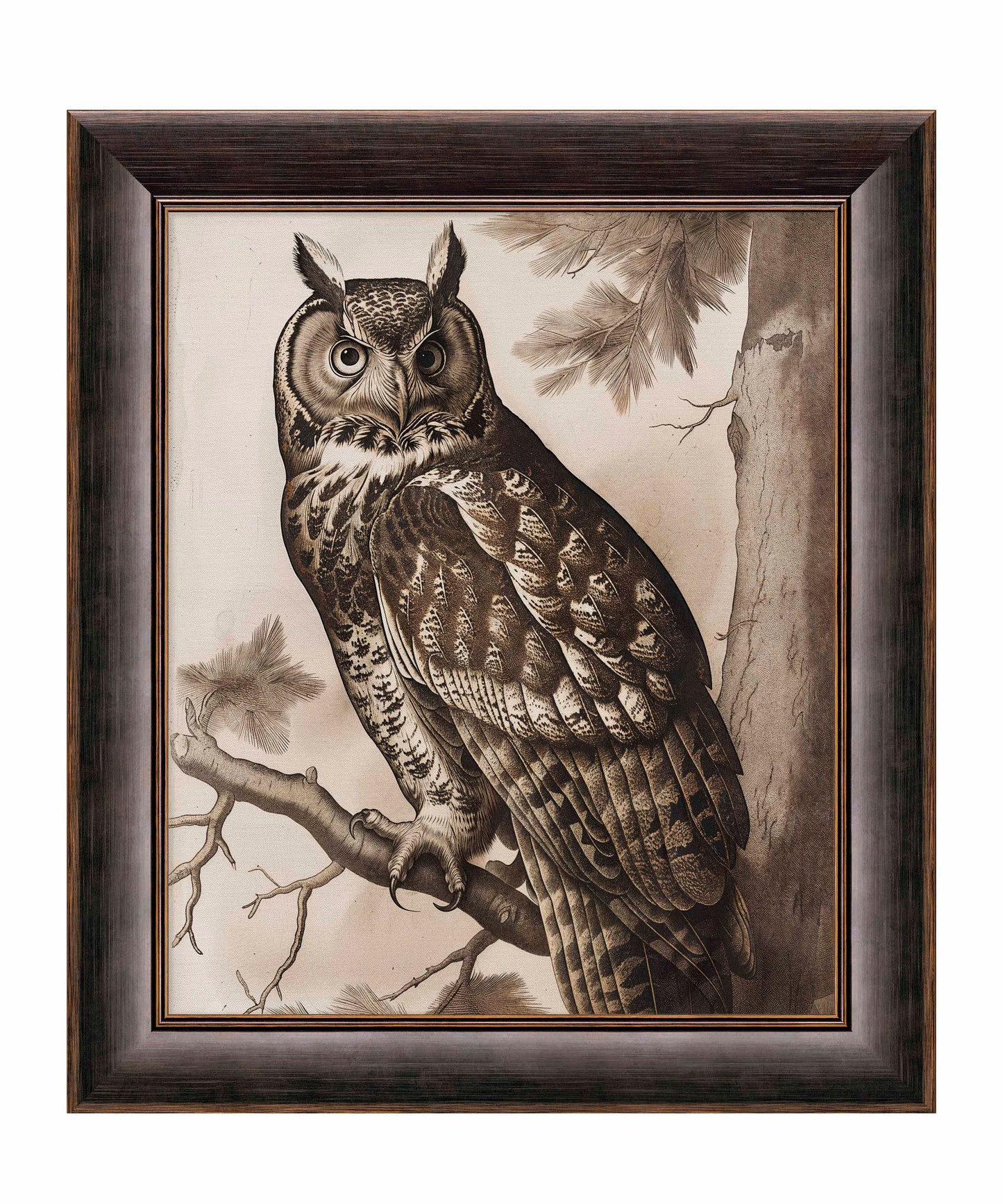 Silent Guardian - Great Horned Owl - Limited Edition Canvas