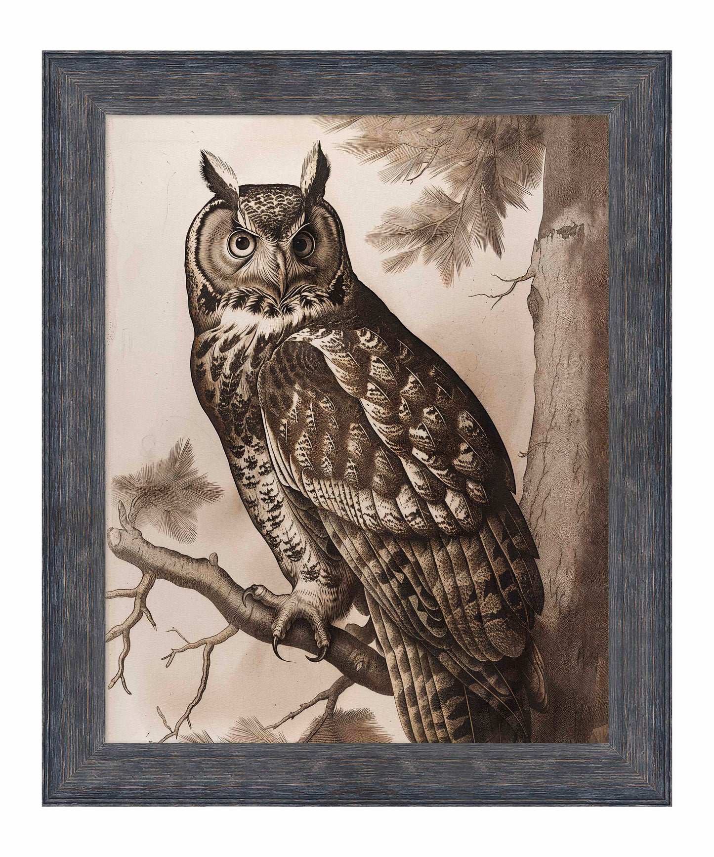 Silent Guardian - Great Horned Owl - Limited Edition Canvas