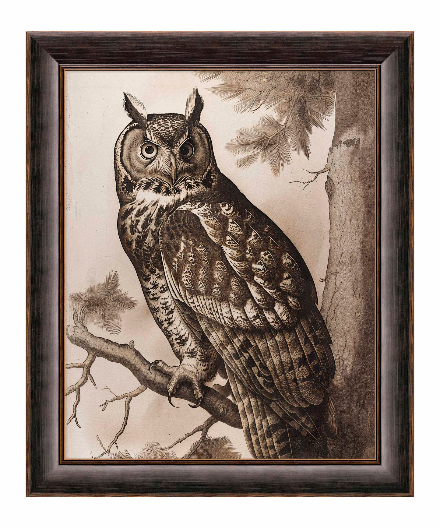 Silent Guardian - Great Horned Owl - Limited Edition Canvas