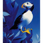Arctic Sentinel - Puffin on Rocky Cliff - Gallery Wrapped Canvas
