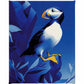 Arctic Sentinel - Puffin on Rocky Cliff - Gallery Wrapped Canvas