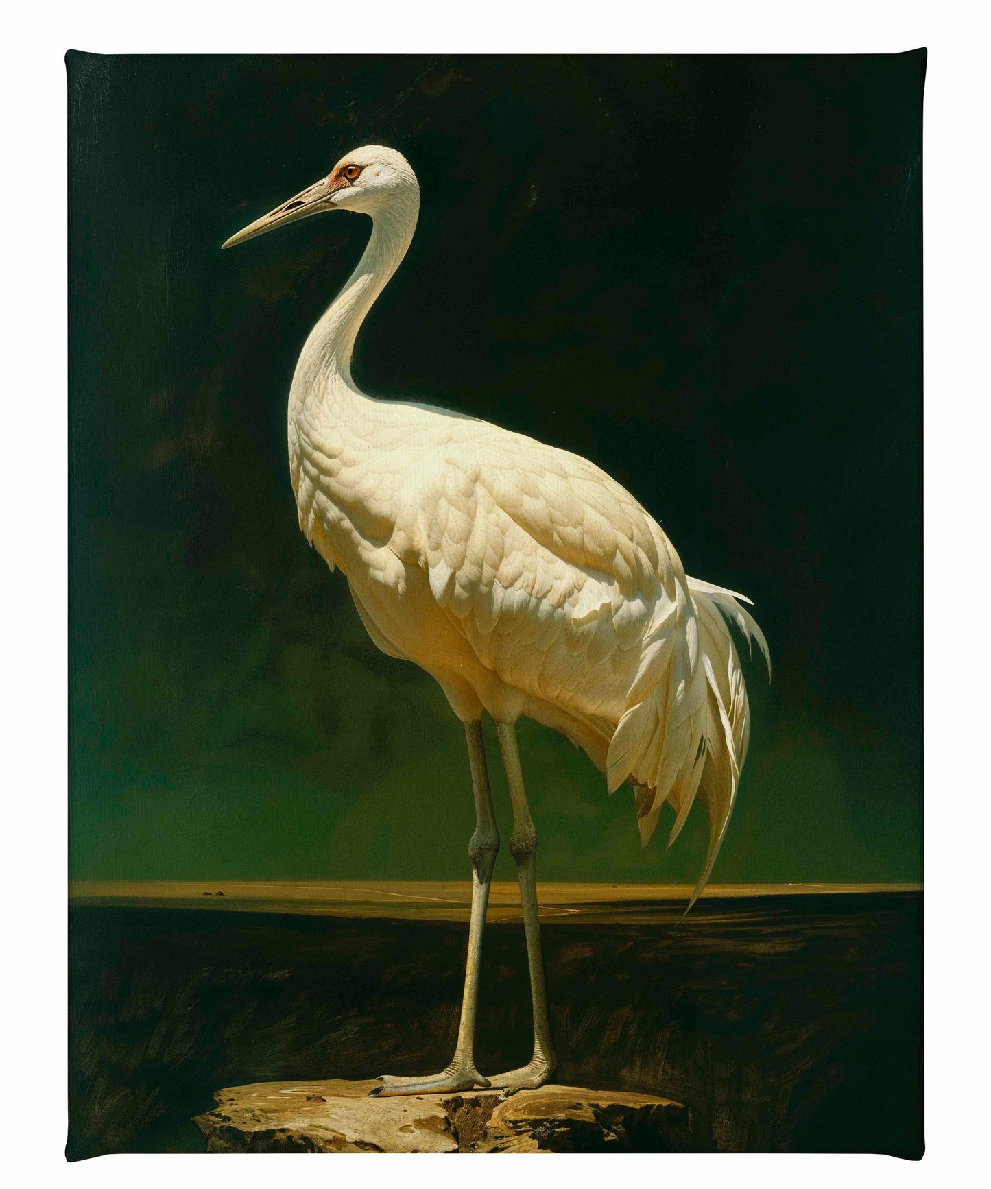 Noble Grace - Crane - Gallery Wrapped Canvas