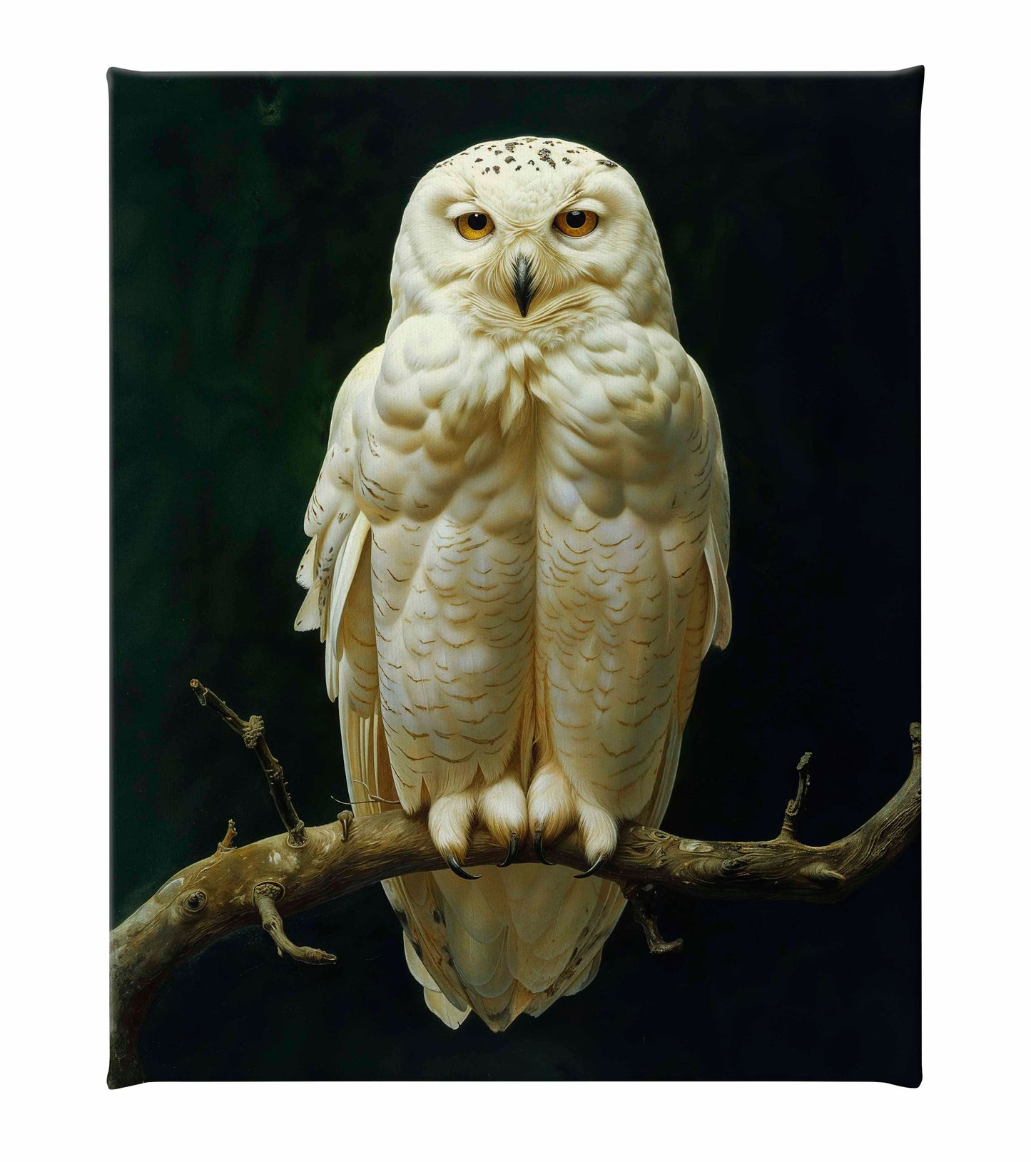 Noble Guardian - Snowy Owl - Gallery Wrapped Canvas