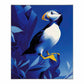 Arctic Sentinel - Puffin on Rocky Cliff - Gallery Wrapped Canvas