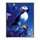 Arctic Sentinel - Puffin on Rocky Cliff - Gallery Wrapped Canvas