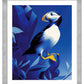 Arctic Sentinel - Puffin on Rocky Cliff - Gallery Wrapped Canvas