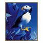 Arctic Sentinel - Puffin on Rocky Cliff - Gallery Wrapped Canvas