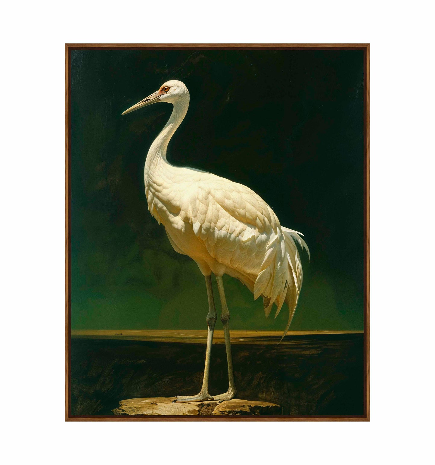 Noble Grace - Crane - Gallery Wrapped Canvas