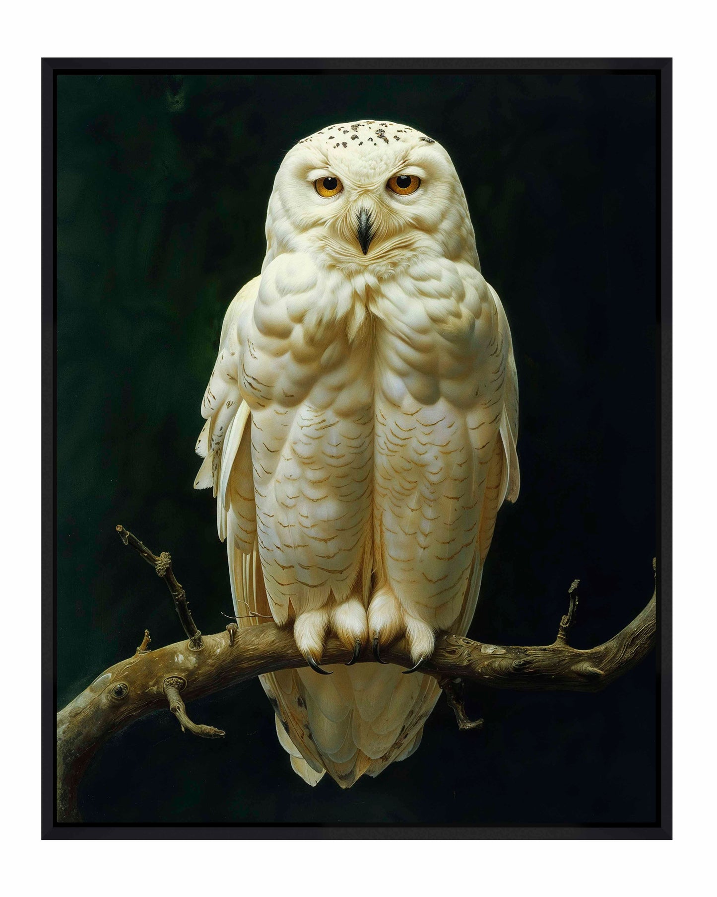 Noble Guardian - Snowy Owl - Gallery Wrapped Canvas