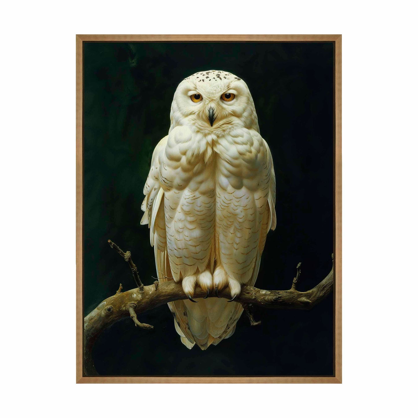 Noble Guardian - Snowy Owl - Gallery Wrapped Canvas