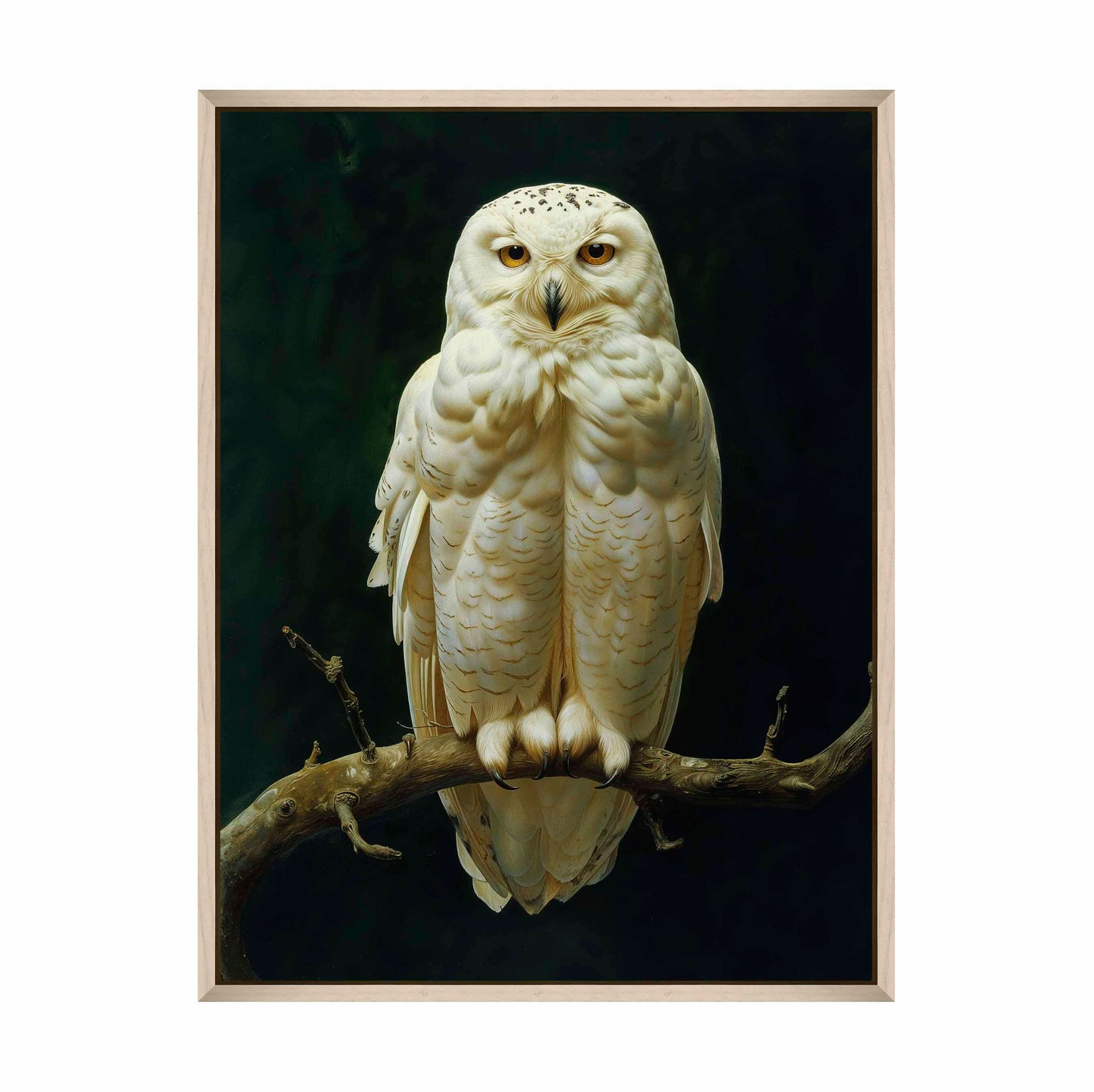 Noble Guardian - Snowy Owl - Gallery Wrapped Canvas