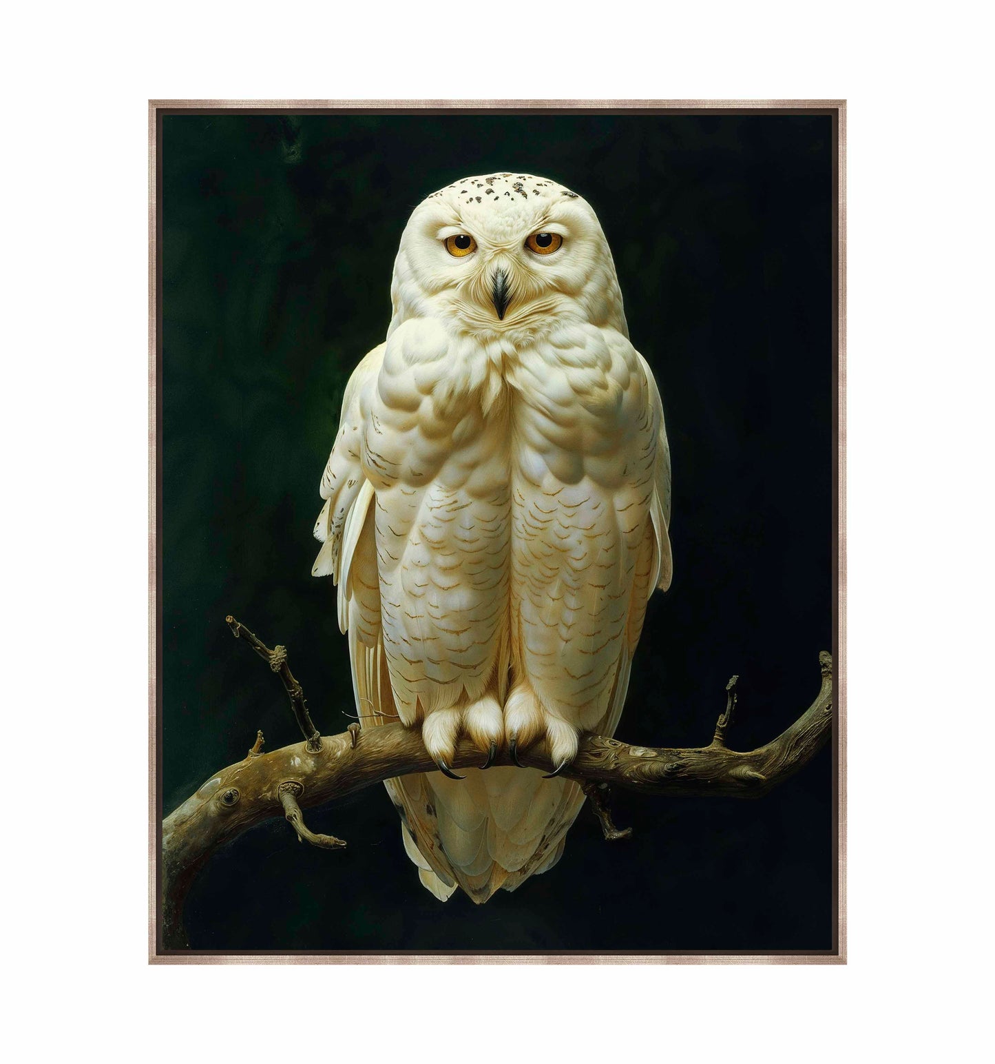 Noble Guardian - Snowy Owl - Gallery Wrapped Canvas