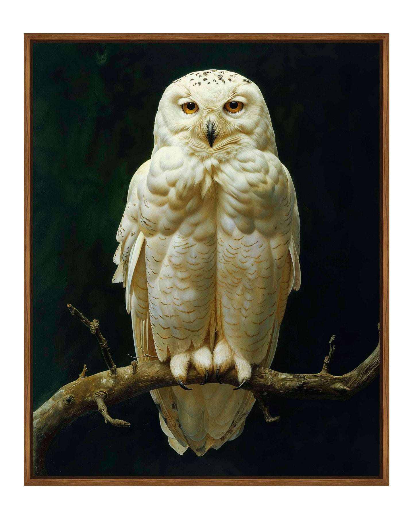 Noble Guardian - Snowy Owl - Gallery Wrapped Canvas