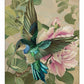 Emerald Flight - Hummingbird Among Hibiscus - Gallery Wrapped Canvas