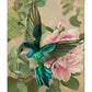 Emerald Flight - Hummingbird Among Hibiscus - Gallery Wrapped Canvas