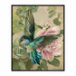 Emerald Flight - Hummingbird Among Hibiscus - Gallery Wrapped Canvas