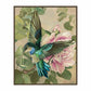 Emerald Flight - Hummingbird Among Hibiscus - Gallery Wrapped Canvas